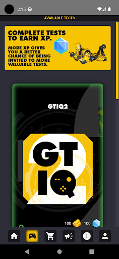 Game Tester Screen 2