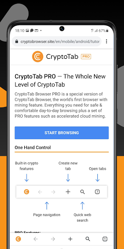 CryptoTab Browser Pro—Mine on a PRO level