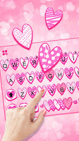 screenshot of Doodle Love Pink Theme