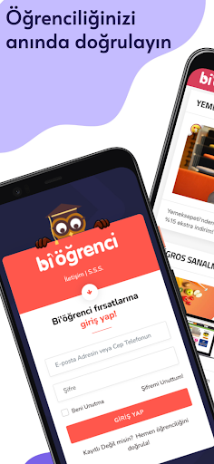Android application Bi'öğrenci screenshort