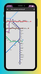 U-Bahn-Karte von Santiago 2023