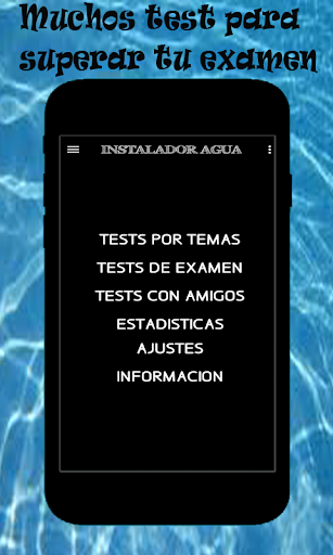 Android application Test instalador de agua screenshort