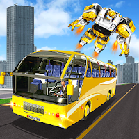 Passenger Bus Robot Simulator - Robot City Battle