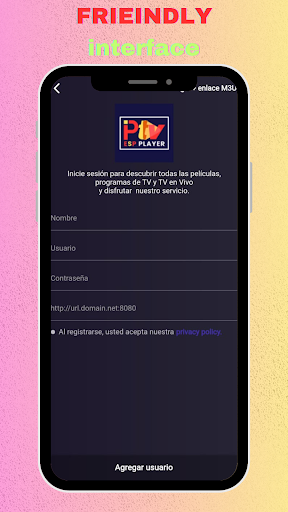 IPTV ESP XTREAM PLAYER Screen 2