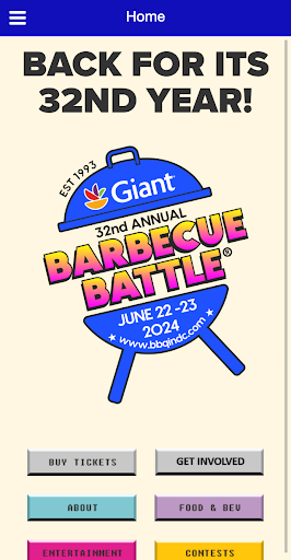 Android application Giant BBQ Battle in DC screenshort
