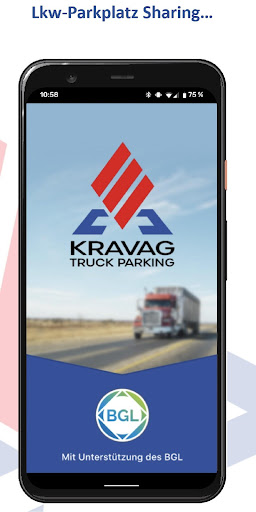 Android application KRAVAG - TruckParking screenshort