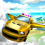flying police car simulator 3D icon