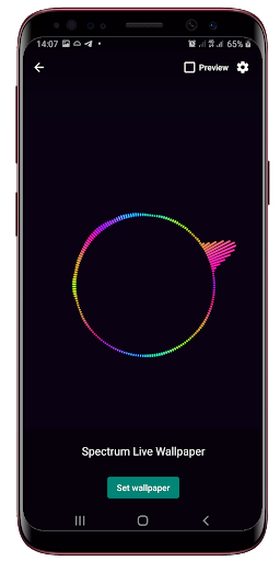 Audio Spectrum Live Wallpaper Screen 2