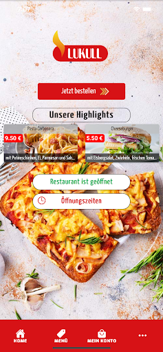 Android application Lukull Pizza screenshort