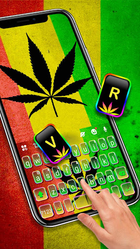 Android application Reggae Rasta Weed Theme screenshort