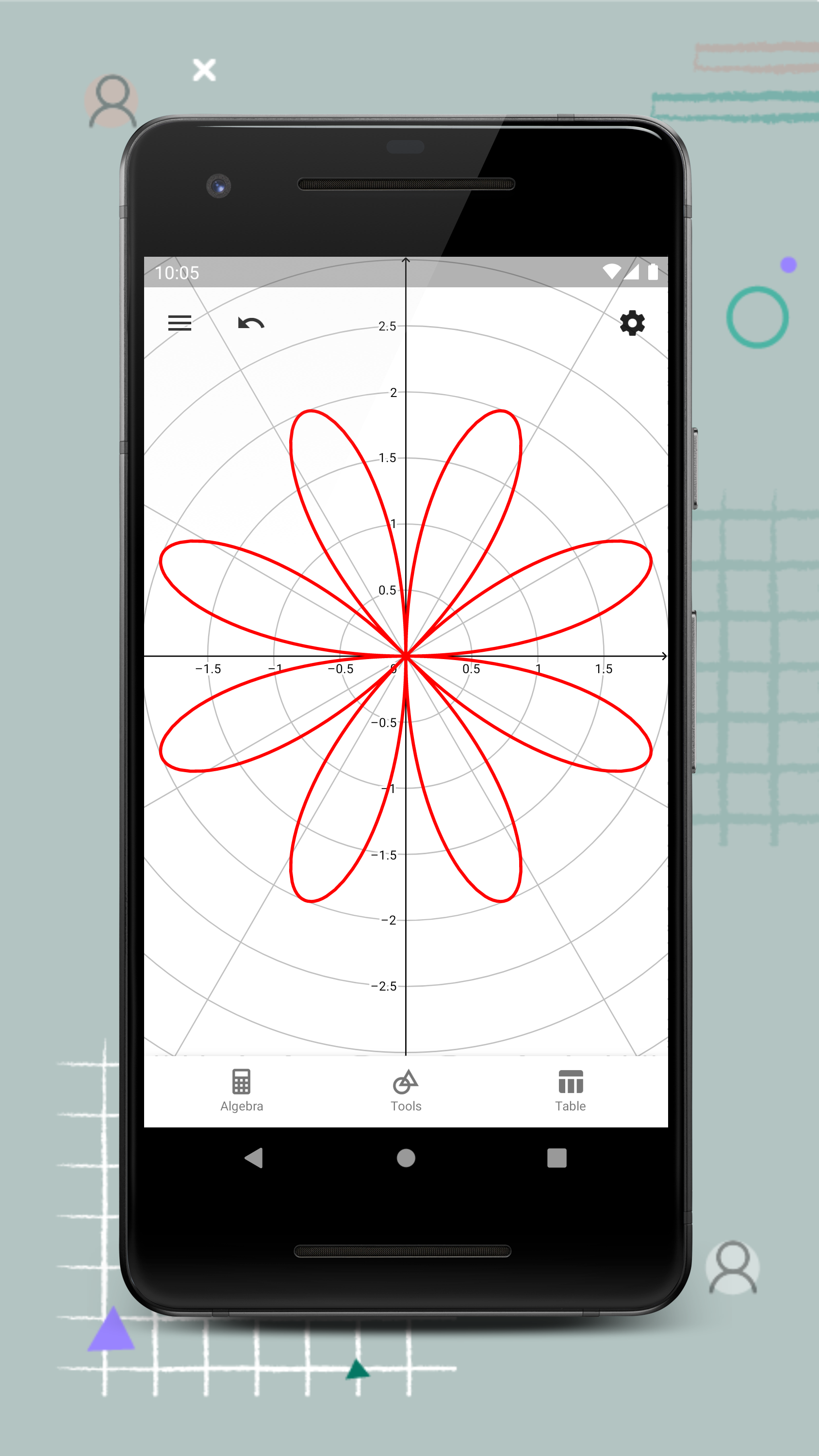 Android application GeoGebra Graphing Calculator screenshort