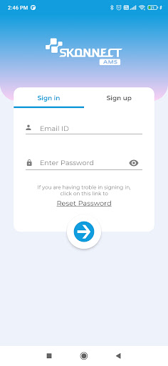 Android application SKonnect AMS screenshort