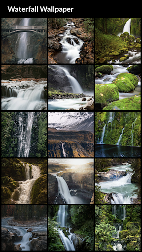 Android application Waterfall Wallpapers screenshort