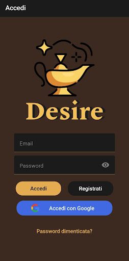 Android application Desire screenshort