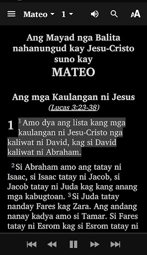 Android application Kinaray-a Bible screenshort