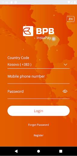 Android application BPB InstaPay screenshort