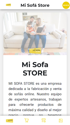 Android application Mi Sofa Store screenshort