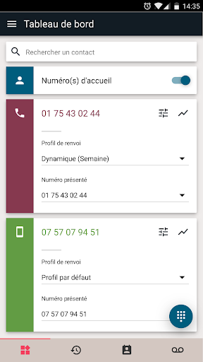 Android application CallPad screenshort
