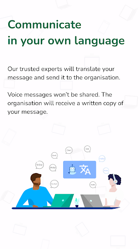 SpeakUp | Listen for a change Screen 2