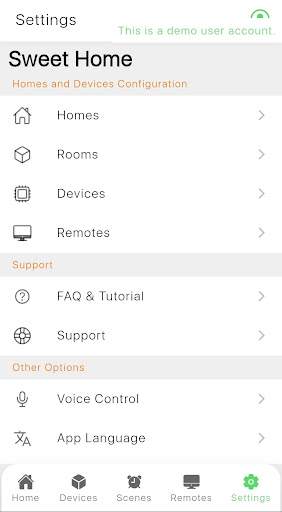 Android application MIOT Smart Home screenshort