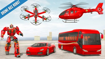Drone Bus Robot Car Game 3d