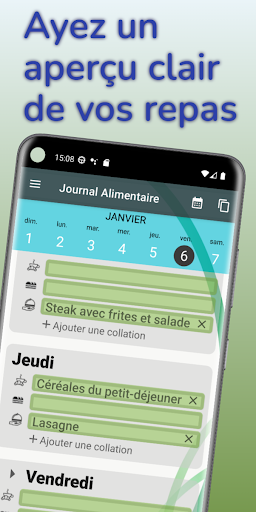 Aperçu de l'application
