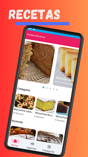 Android application Recetas De Bizcochos Caseros screenshort