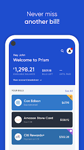 Prism Pay Bills, Money Tracker