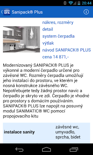 Servis SFA SANIBROY® Screen 2