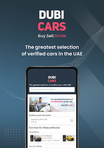 Android application DubiCars: Buy & Sell Cars UAE screenshort