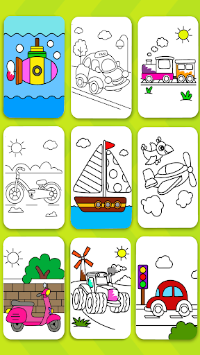 Cars Coloring Book Kids Game Screen 3