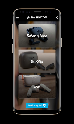 Android application JBL Tune 230NC TWS Guide screenshort