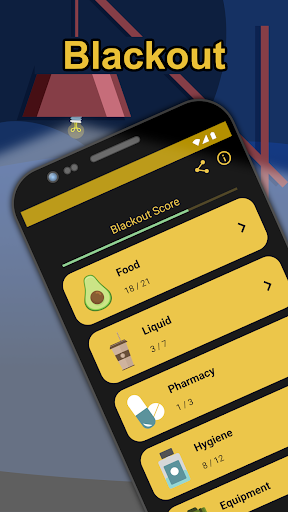 Android application Blackout: Precaution screenshort