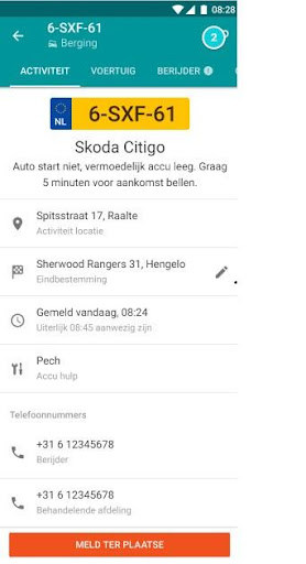 Android application Assistance Online - Driverapp screenshort