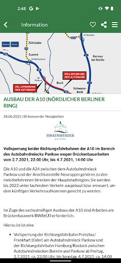 Birkenwerder App Screen 3