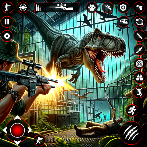 Dinosaur Hunting Games 3D 2023 logo