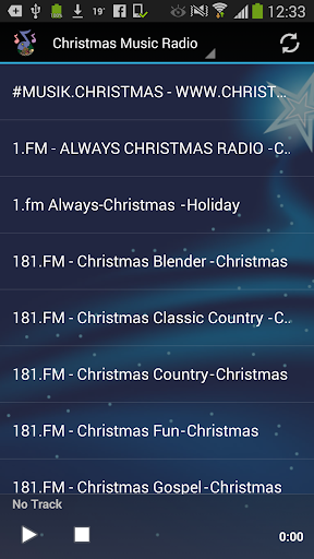 Android application Christmas Music Radio Stations screenshort