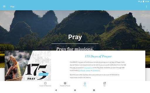 Screenshot of IMB Advance the Kingdom