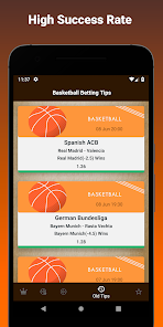 High success rate in basketball betting