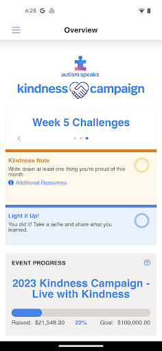 Autism Speaks Kindness App Screen 2