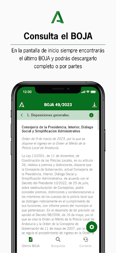 BOJA Boletín Oficial Andalucía Screen 3