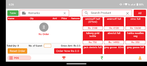 Android application Restro MS Waiter screenshort