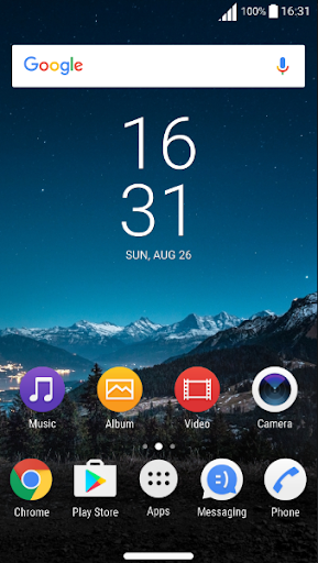 Modern XZ Black Exceed - Theme Screen 2