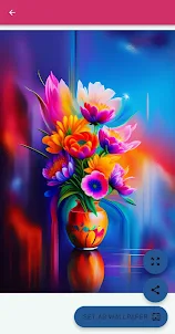 Floral Oil Painting Wallpapers