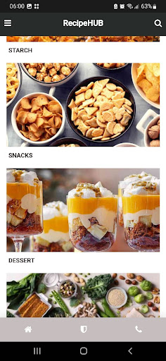 Android application RecipeHUB screenshort