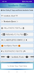 Aesthetic Fonts - Cool Font Ge 1.0 APK + Mod (Unlimited money) إلى عن على ذكري المظهر