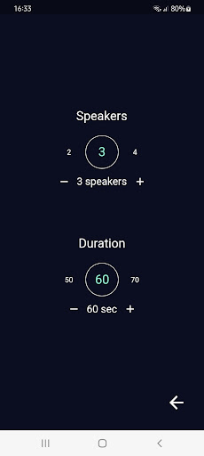 Debate Timekeeper Screen 2
