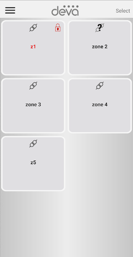 DEVA Control Panel Screen 3
