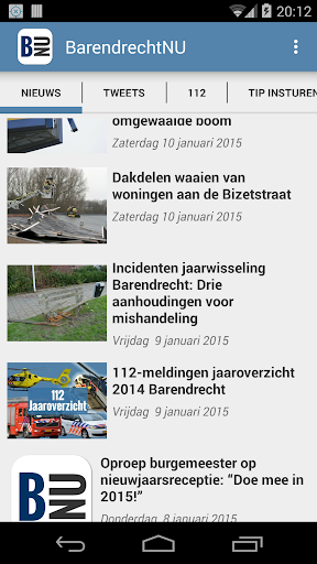 Android application BarendrechtNU.nl screenshort