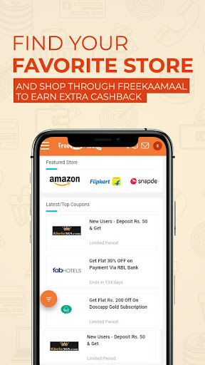 FreeKaaMaal -Cashback & Coupon Screen 3